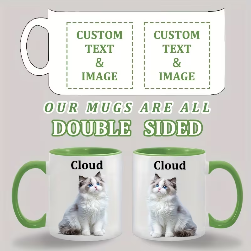 맞춤형 세라믹 머그컵 내부 및 손잡이 색상 DIY 이미 - Sublimation Mug White 리뷰 및 가격